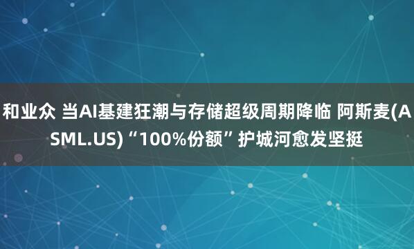 和业众 当AI基建狂潮与存储超级周期降临 阿斯麦(ASML.US)“100%份额”护城河愈发坚挺